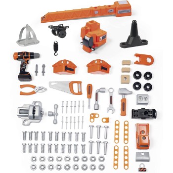 Smoby Black and Decker Πάγκος Εργασίας Bricolo Builder 360731 3032163607311