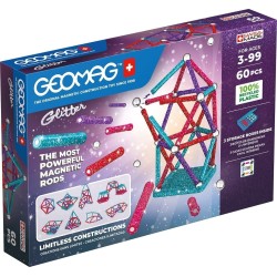 Geomag Recycled Glitter, Magnetic Constructions With Glitter Effect, Color 536 871772005360