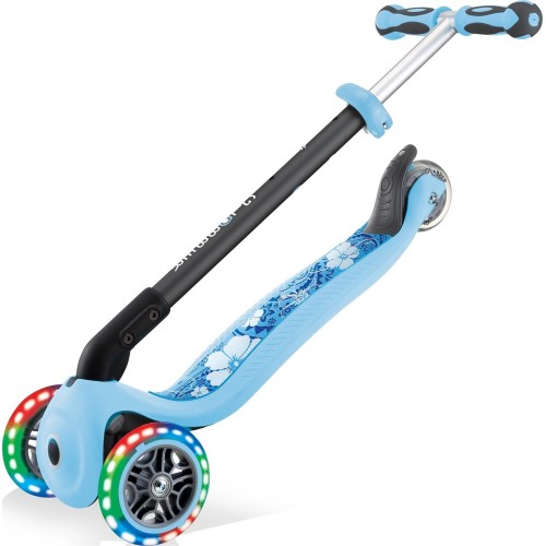 Globber Scooter Go-Up Deluxe Παιδικο Πατινι Αναδιπλουμενο Fantasy Lights Pastel Blue 647-201 4895224404521