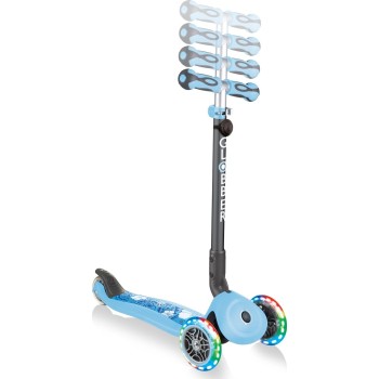 Globber Scooter Go-Up Deluxe Παιδικο Πατινι Αναδιπλουμενο Fantasy Lights Pastel Blue 647-201 4895224404521