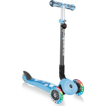 Globber Scooter Go-Up Deluxe Παιδικο Πατινι Αναδιπλουμενο Fantasy Lights Pastel Blue 647-201 4895224404521