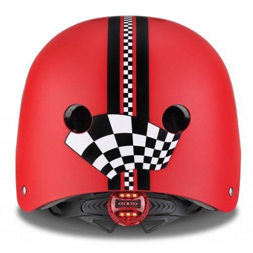 Globber Helmet Elite Lights XS/S(48-53cm) New Red Racing 507-102 4897070184510