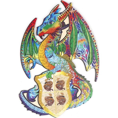 MathV Wooden Jigsaw Puzzle – Dragon MVJ-03 6975345720552