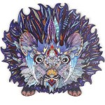 MathV Wooden Jigsaw Puzzle – Hedgehog MVJ-04 6975345720576