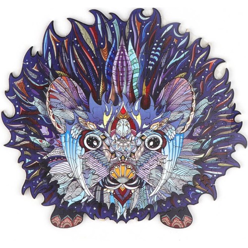 MathV Wooden Jigsaw Puzzle – Hedgehog MVJ-04 6975345720576