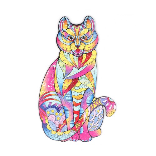 MathV Wooden Jigsaw Puzzle - Cat MVJ-05 6975345720538