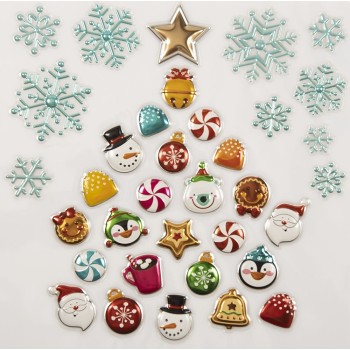 Christakopoulos Christmas Sticker 2k.30.5x31.5cm 5710 5212007581788