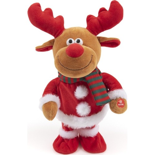 Christakopoulos Santa Claus And Rindos With Greek Carols And Movement 30Cm. 8183 5212007583843