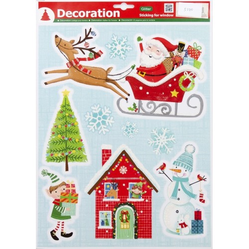Christakopoulos Christmas Sticker 28 x 36cm. 5720 5212007582051