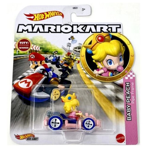 Mattel Hot Wheels Αυτοκινητακια Mario Kart Baby Peach Pipe Frame Kart  GBG25 / HDB30 194735018949
