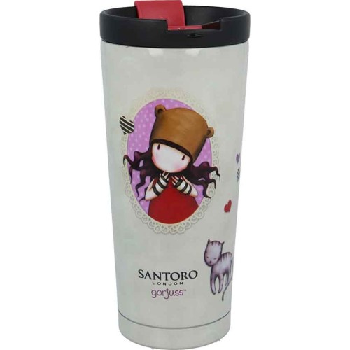 Stor Gorjuss Insulated Stainless Steel Θερμός Κούπα Coffee Tumbler 425 ml ST00292 8412497002924