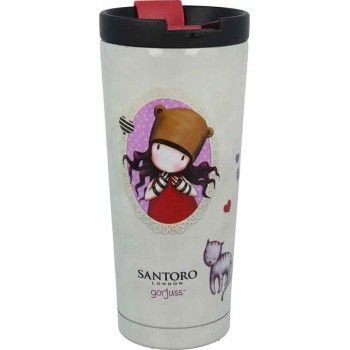 Stor Gorjuss Insulated Stainless Steel Θερμός Κούπα Coffee Tumbler 425 ml ST00292 8412497002924