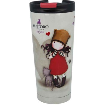 Stor Gorjuss Insulated Stainless Steel Θερμός Κούπα Coffee Tumbler 425 ml ST00292 8412497002924
