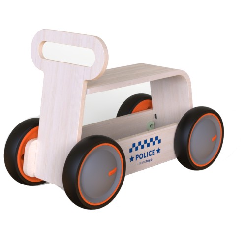 MamaToyz Περπατούρα DriveMe Wood Police Αστυνομία 00392 8683723300347