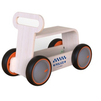 MamaToyz Περπατούρα DriveMe Wood Police Αστυνομία 00392 8683723300347