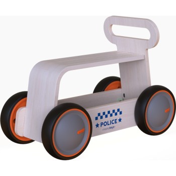MamaToyz Περπατούρα DriveMe Wood Police Αστυνομία 00392 8683723300347