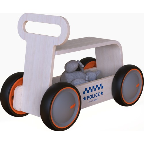 MamaToyz Περπατούρα DriveMe Wood Police Αστυνομία 00392 8683723300347