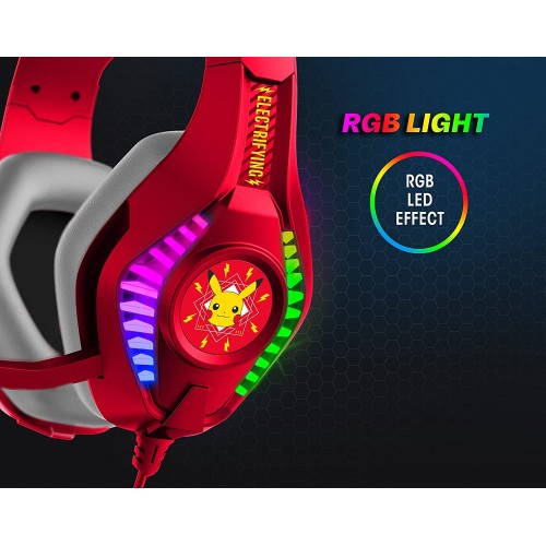 otl technologies Pokemon Pikachu Pro G5 Gaming Headphones Ενσύρματα Ακουστικά Κόκκινα  5055371625814