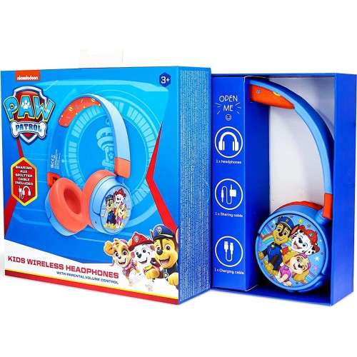 otl technologies Paw Patrol Wireless Kids Headphones Ασύρματα Ακουστικά - Μπλε  5055371625319