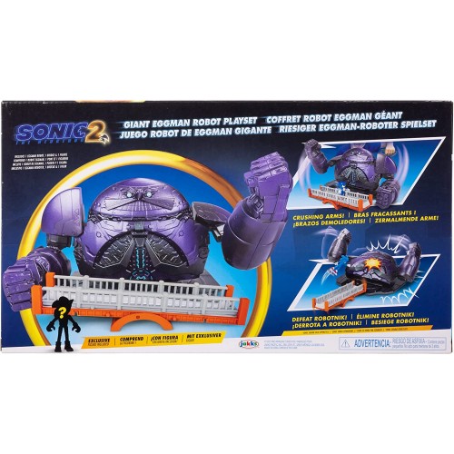 JAKKS PACIFIC Sonic The Hedgehog 2 Movie Σετ Μάχης Giant Eggman Robot και Super Sonic  JPA41273 / 1 192995412736