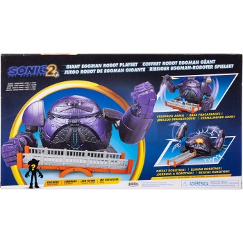 JAKKS PACIFIC Sonic The Hedgehog 2 Movie Σετ Μάχης Giant Eggman Robot και Super Sonic  JPA41273 / 1 192995412736