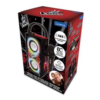 Lexibook The Voice Portable Bluetooth Light Speaker with Microphone 25.BTP180TVZ 3380743084374