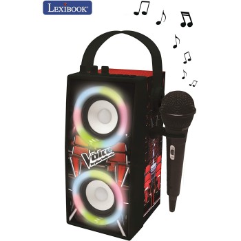 Lexibook Φορτητό Ηχείο Bluetooth Καραόκε The Voice 25.BTP180TVZ 3380743084374