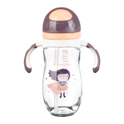 KikkaBoo Tritan sippy Κύπελλο με Καλαμάκι 300ml Supergirl 31302020062 3801302020621