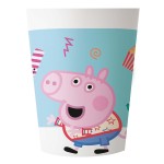 PROCOS Set Of 2 Us Glasses Peppa Pig Messy Play, 230 Ml Capacity, Reusable, Multicolor 092552 5201184928523