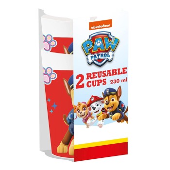 PROCOS Set Of 2 Us Glasses Paw Patrol, 230 Ml Capacity, Reusable, Multicolor 092850 5201184928509