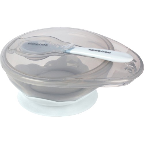 KikkaBoo Suction Bowl With Spoon Blue 31302040098 3801302040988