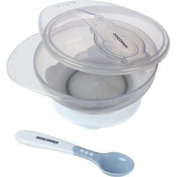 KikkaBoo Suction Bowl With Spoon Blue 31302040098 3801302040988