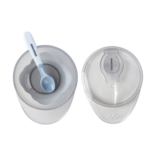KikkaBoo Suction Bowl With Spoon Blue 31302040098 3801302040988