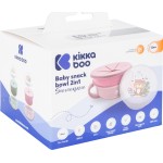 KikkaBoo Παιδικό Μπωλ Φαγητού από Σιλικόνη 2 σε 1 Savanna Ροζ 31302040129 3801302041299