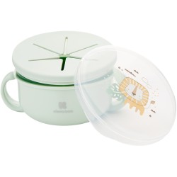 KikkaBoo Παιδικό Μπωλ Φαγητού από Σιλικόνη Savanna Mint 31302040130 3801302041305