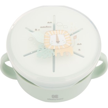 KikkaBoo Παιδικό Μπωλ Φαγητού από Σιλικόνη Savanna Mint 31302040130 3801302041305