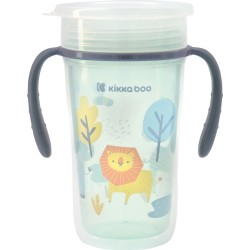 KikkaBoo Παιδικό Ποτηράκι Sippy Cup 360 από Πλαστικό Λιοντάρι 300ml για 12m+ 31302030051 3801302030514