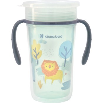 KikkaBoo Παιδικό Ποτηράκι Sippy Cup 360 από Πλαστικό Λιοντάρι 300ml για 12m+ 31302030051 3801302030514