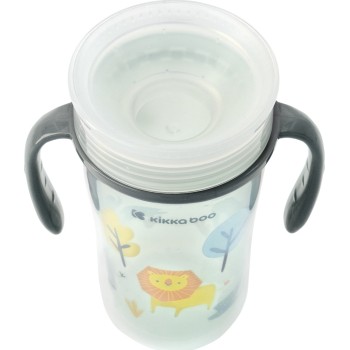 KikkaBoo Παιδικό Ποτηράκι Sippy Cup 360 από Πλαστικό Λιοντάρι 300ml για 12m+ 31302030051 3801302030514