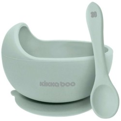 KikkaBoo Παιδικό Σετ Φαγητοδοχείου από Σιλικόνη Yummy Μέντα 31302040115 3801302041152
