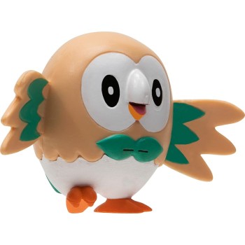 Jazwares Pokemon παιχνίδι μάχης 2 τεμ Rowlet With Repeat Ball vs. Rockruff JW002474 191726426363