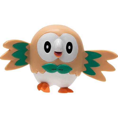 Jazwares Pokemon Game Pokemon Surprise Attack Game Rowlet With Repeat Ball Vs. Rockr JW002474 191726426363