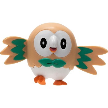 Jazwares Pokemon Game Pokemon Surprise Attack Game Rowlet With Repeat Ball Vs. Rockr JW002474 191726426363