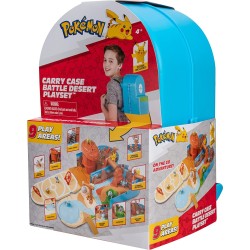 Jazwares Pokemon τσάντα μάχης ερήμου - Pokemon Carry Case Desert Playset JW002836 191726451235