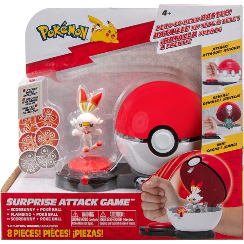 Jazwares Pokemon Surprise Attack Scorbunny JW002724 191726426394