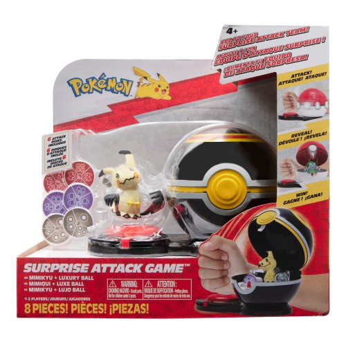 Jazwares Pokemon παιχνίδι μάχης 1 τεμ. Surprise Attack Mimikyu and Luxury Ball JW002724 191726426417