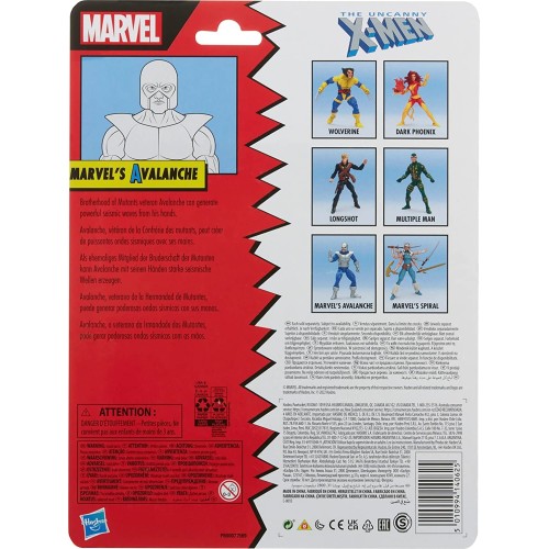 Hasbro Marvel Legends Series X-Men Marvels Avalanche 6-Inch Action Figure Toy, 2 Accessories F3562 / F3979 5010994140625