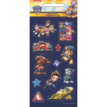 GIM Sticker Foam Paw Patrol Movie Αυτοκόλλητα 774-00638 5204549141933