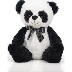 Christakopoulos Λούτρινο Panda Με Πουά Φιόγκο 38Εκ. 20783 5212007584673