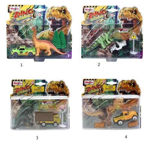 Maisto Fresh Metal Dino Adventure Δεινόσαυρος με Όχημα - 1 τμχ 15462 090159154624
